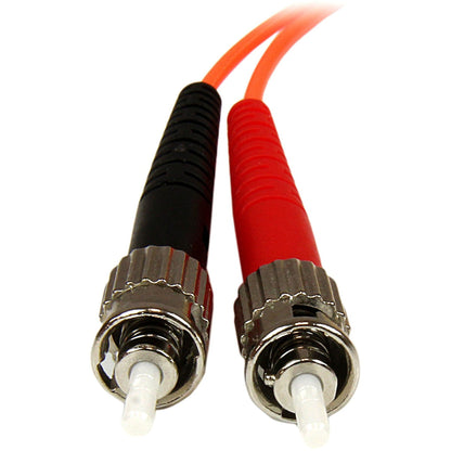 StarTech.com 1m Fiber Optic Cable - Multimode Duplex 50/125 - OFNP Plenum - LC/ST - OM2 - LC to ST Fiber Patch Cable