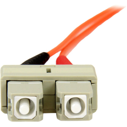 StarTech.com 2m Fiber Optic Cable - Multimode Duplex 50/125 - OFNP Plenum - SC/SC - OM2 - SC to SC Fiber Patch Cable