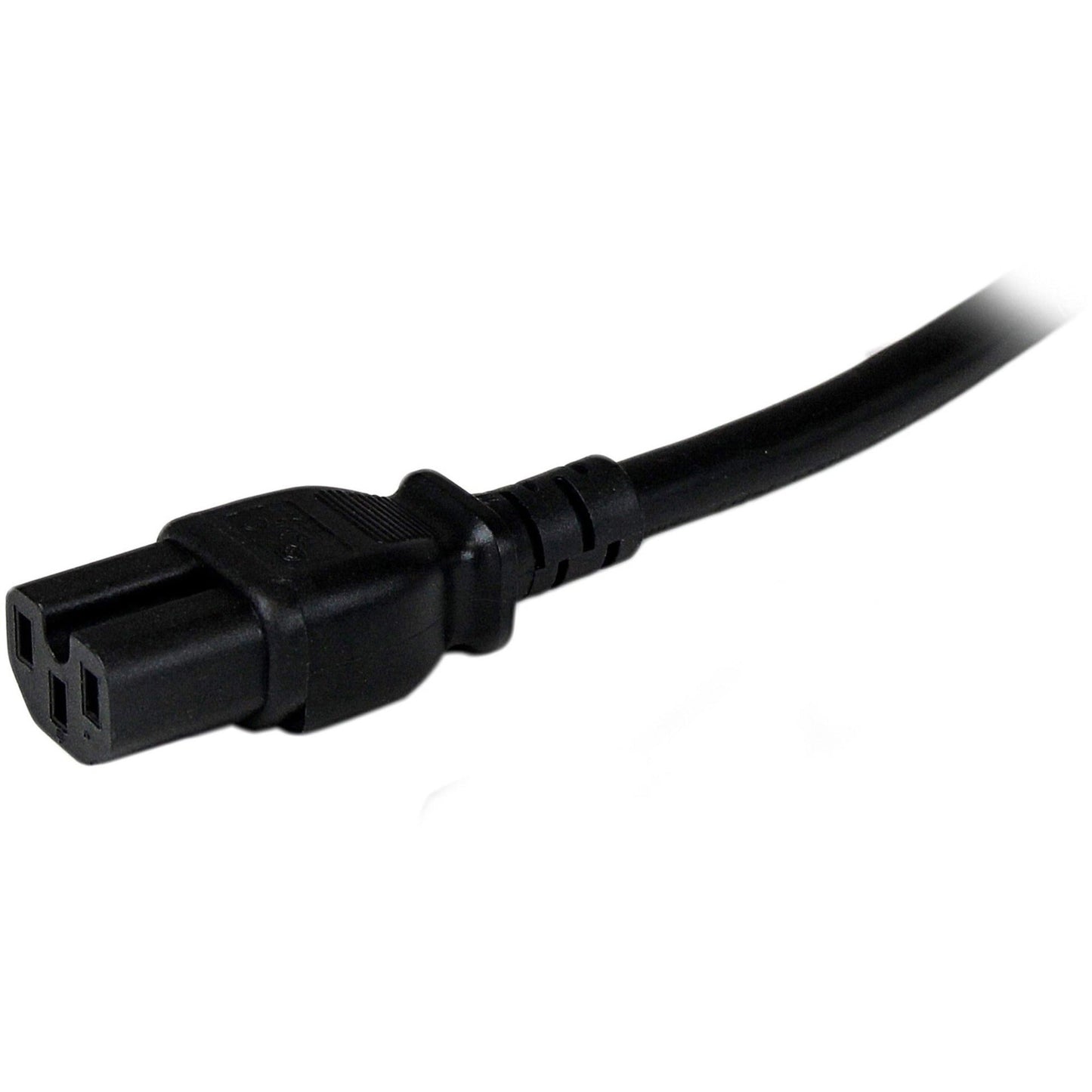 StarTech.com 8ft (2.4m) Heavy Duty Power Cord NEMA5-15P to C15 15A 125V 14AWG Replacement AC Computer PC Power Supply Cable