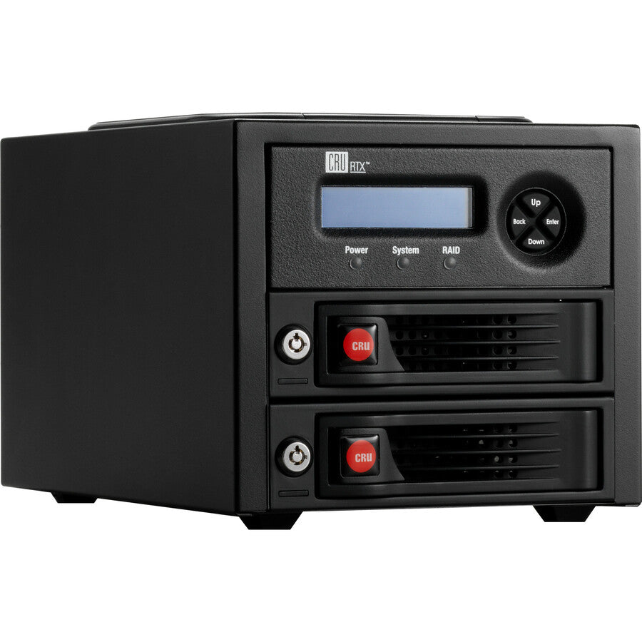 CRU Enclosure with RAID two TrayFree Bays and USB 3.0