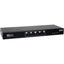 Tripp Lite 4-Port Dual Monitor DVI KVM Switch with Audio and USB 2.0 Hub Cables included