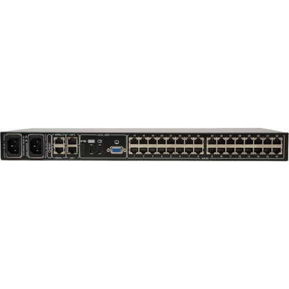 Tripp Lite NetCommander 32-Port Cat5 KVM over IP Switch 2 Remote + 1 Local User 1U Rack-Mount