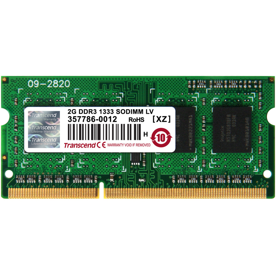 2GB DDR3L 1333 SODIMM SR X8    