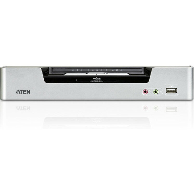 ATEN 2-Port USB DVI Dual View KVMP Switch-TAA Compliant