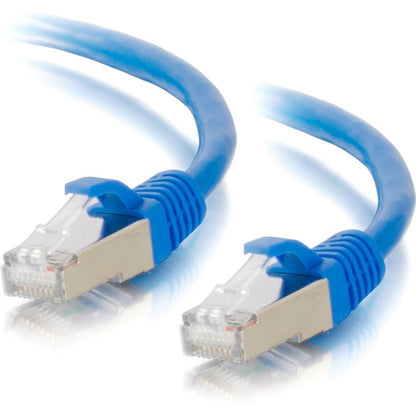 C2G 7ft Cat6a Ethernet Cable - Snagless Shielded (STP) - Blue