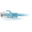 C2G 1ft Cat6a Snagless Unshielded (UTP) Network Patch Ethernet Cable-Aqua