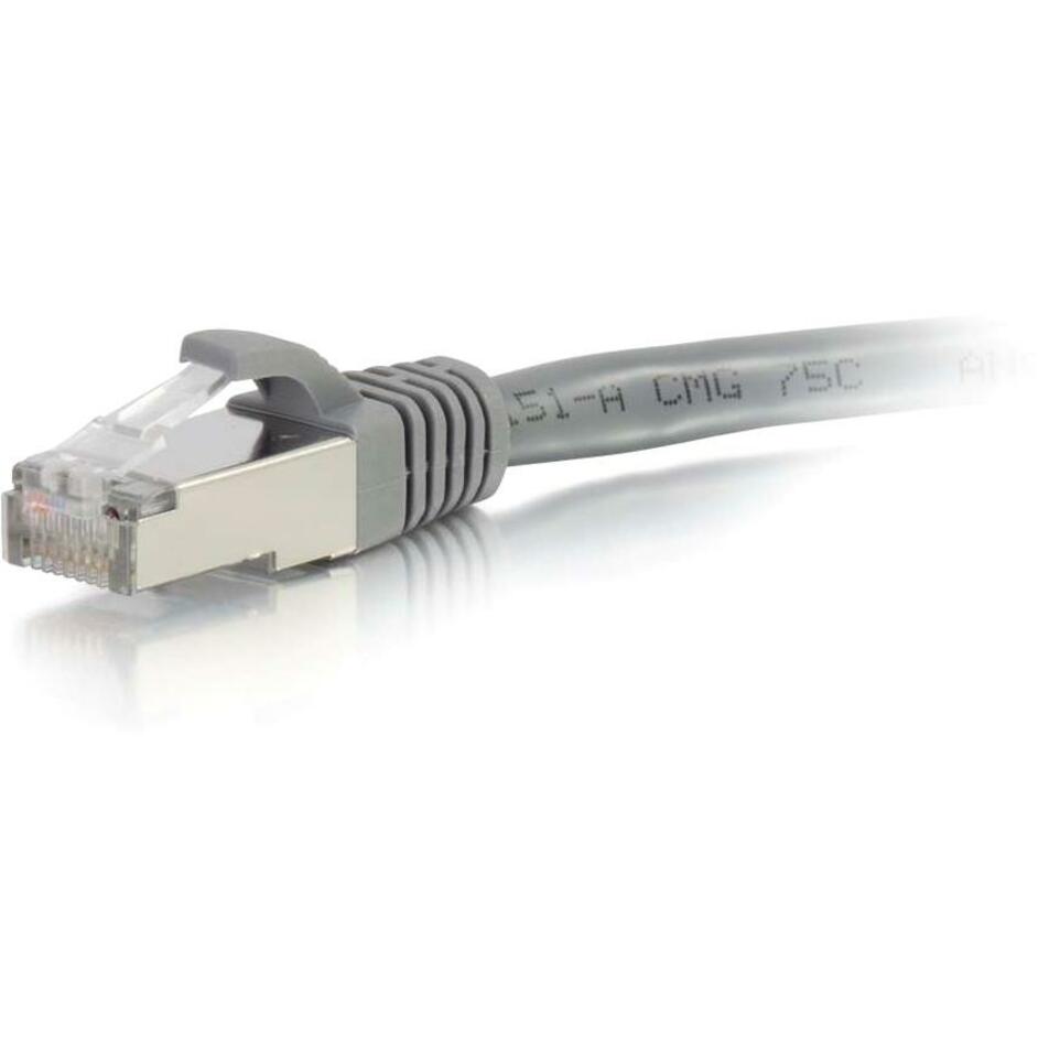 C2G-6ft Cat6 Snagless Shielded (STP) Network Patch Cable - Gray