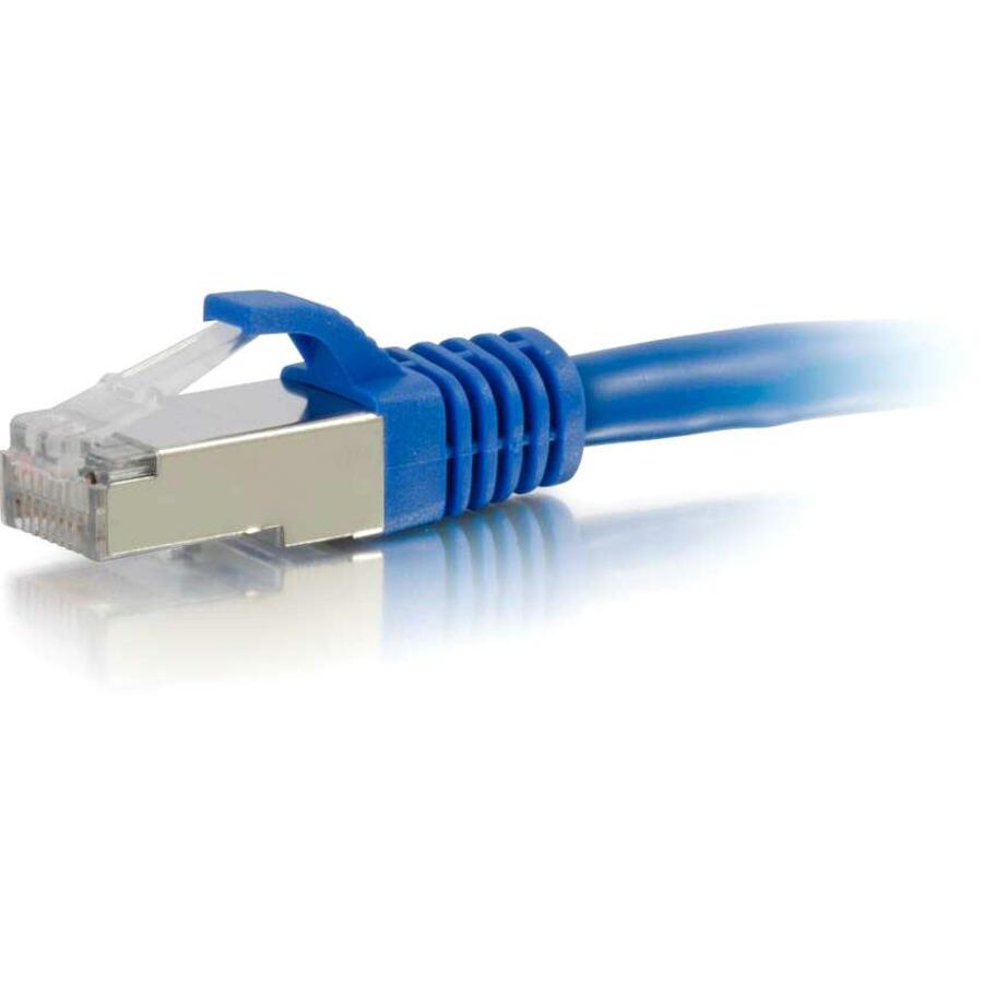 C2G 25ft Cat6 Ethernet Cable - Snagless Shielded (STP) - Blue