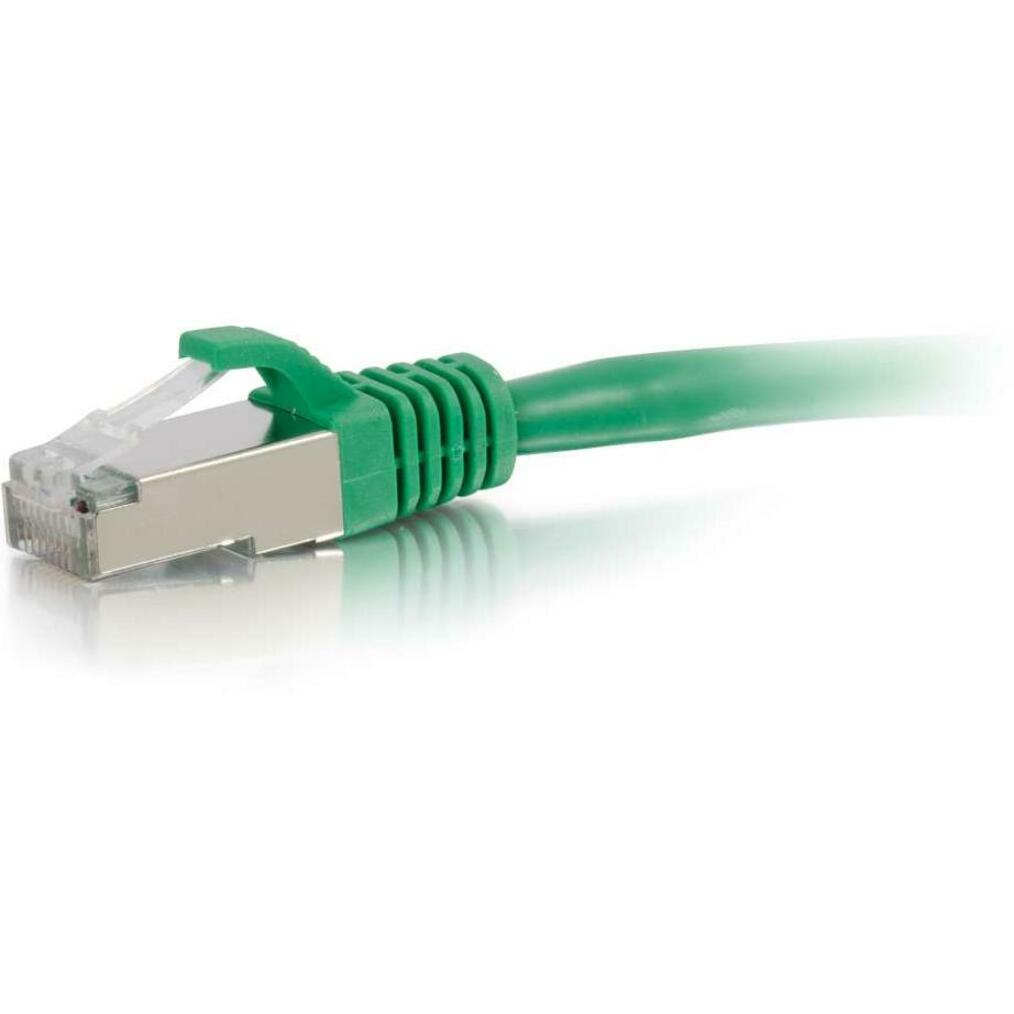 C2G 12ft Cat6 Snagless Shielded (STP) Network Patch Cable - Green