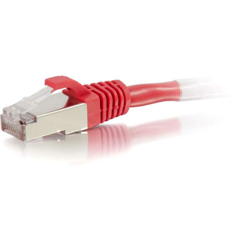 C2G 3ft Cat6 Ethernet Cable - Snagless Shielded (STP) - Red