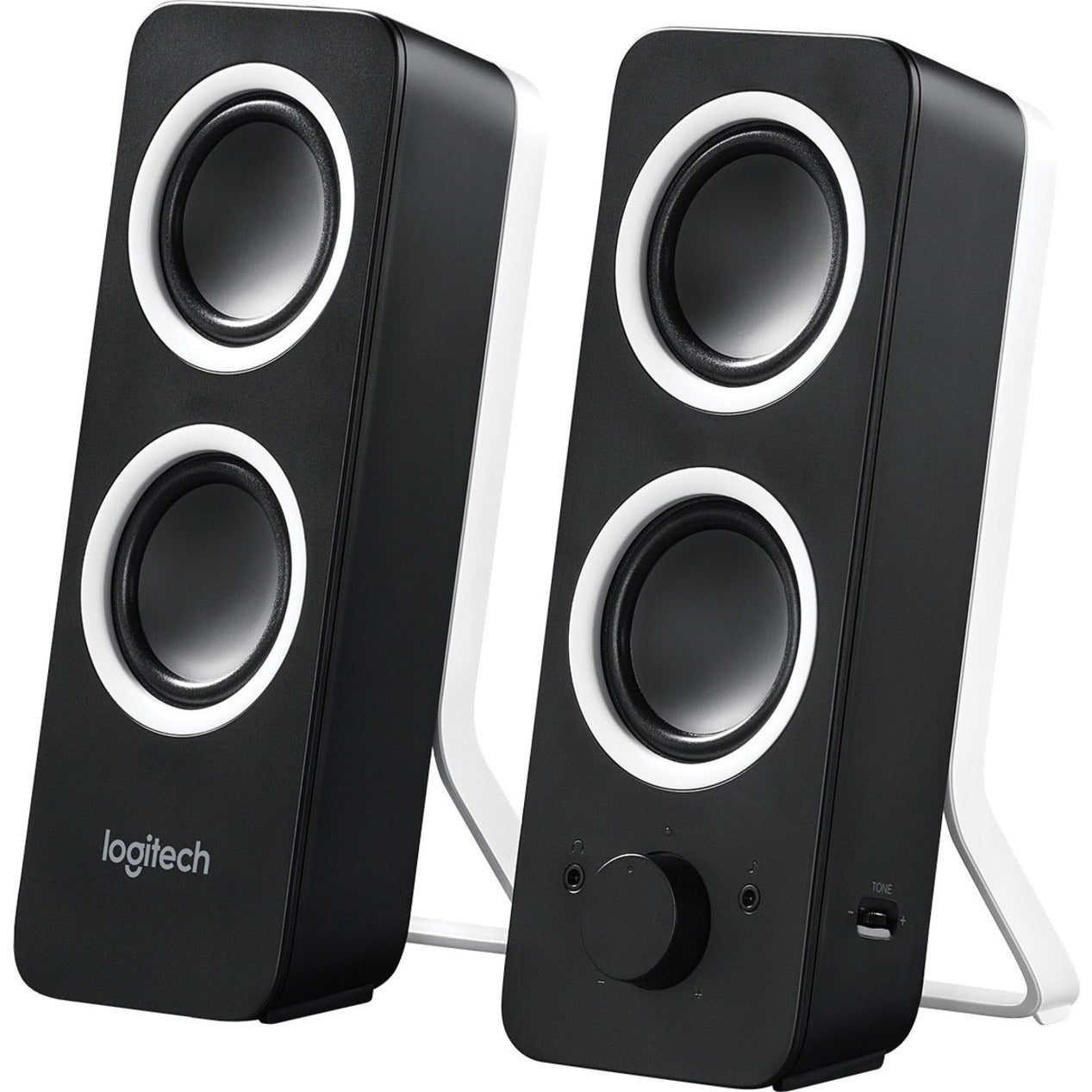 Logitech Multimedia Speakers Z200 with Stereo Sound for Multiple Devices (Midnight Black)