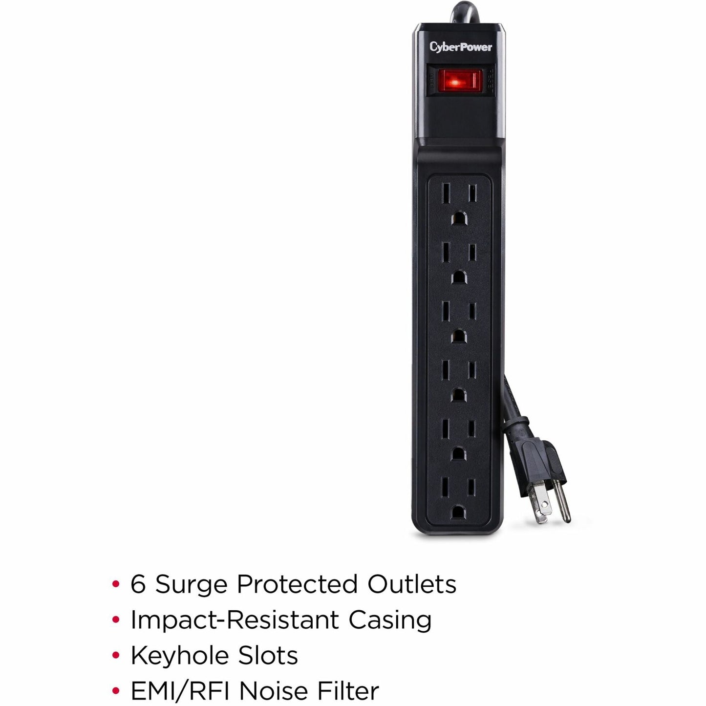 CyberPower CSB6012 Essential 6 - Outlet Surge with 1200 J
