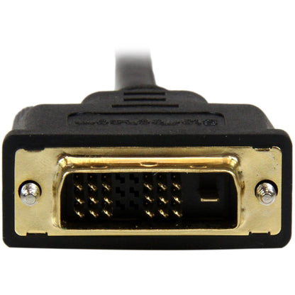 StarTech.com 6ft (2m) Micro HDMI to DVI Cable Micro HDMI to DVI Adapter Cable Micro HDMI Type-D to DVI-D Monitor/Display Converter Cord