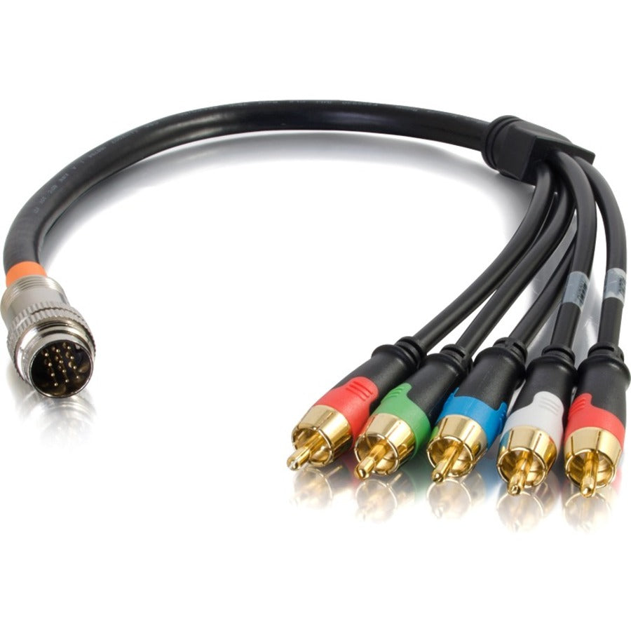 C2G 1.5ft RapidRun Component Video and Stereo Audio Flying Lead