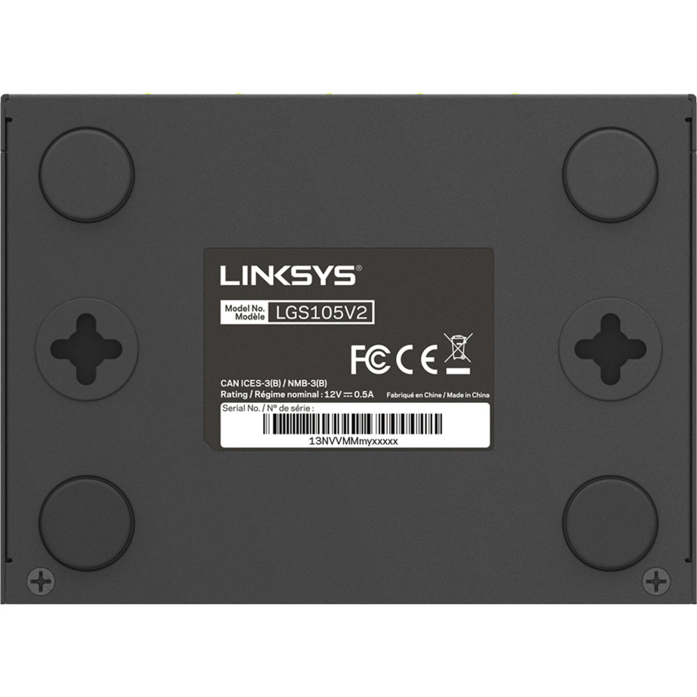 Linksys LGS105 5-Port Business Desktop Gigabit Switch