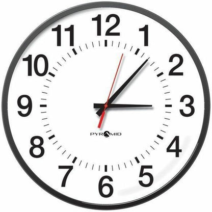 Pyramid TimeTrax Sync 17in Analog Clock - 12 Hour Face