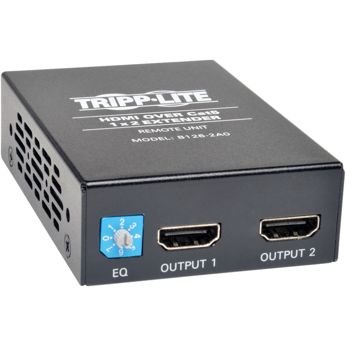 Tripp Lite 2-Port HDMI over Cat5/6 Active Extender/Splitter Remote Receiver for Video/Audio Up to 150 ft. (45 m) TAA