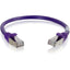 C2G 6in Cat6 Snagless Shielded (STP) Network Patch Cable - Purple