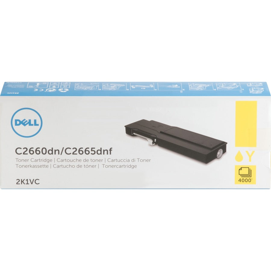 Dell Original High Yield Laser Toner Cartridge - Yellow - 1 Each