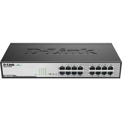 D-Link DGS-1016D 16-Port Gigabit Unmanaged Metal Desktop or Rackmount Switch