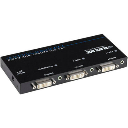 Black Box DVI-D Splitter with Audio and HDCP 1 x 2
