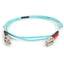 C2G 1m LC-LC 50/125 Duplex Multimode OM4 Fiber Cable - Aqua - 3ft