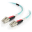 C2G 1m LC-LC 50/125 Duplex Multimode OM4 Fiber Cable - Aqua - 3ft