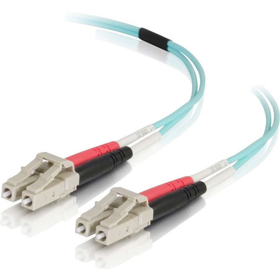 C2G 4m LC-LC 50/125 Duplex Multimode OM4 Fiber Cable - Aqua - 13ft