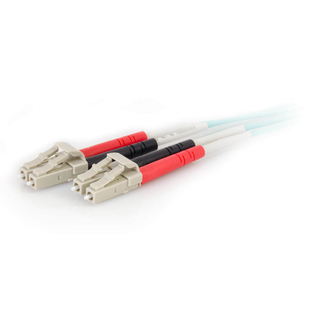 C2G 5m LC-LC 50/125 Duplex Multimode OM4 Fiber Cable - Aqua - 16ft