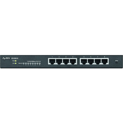 ZyXEL GS1900-8 Fanless 8 Port GbE L2 Web Managed Desktop Switch