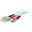 C2G 2m LC-SC 50/125 Duplex Multimode OM4 Fiber Cable - Aqua - 6ft