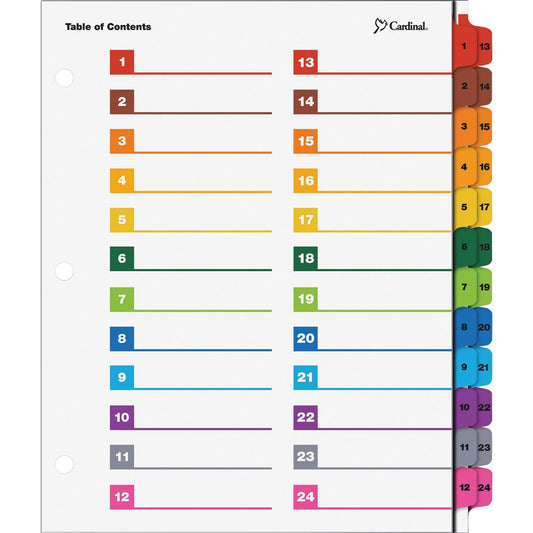 Cardinal OneStep Printable Dividers