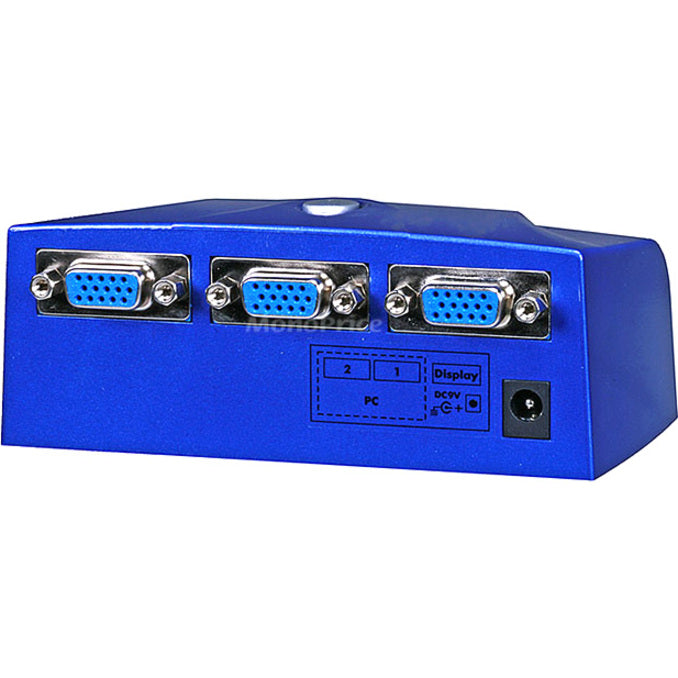 Monoprice Linxcel 2-Port SVGA VGA Electronic Monitor Switch