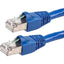 Monoprice 14FT 24AWG Cat6A 500MHz STP Ethernet Bare Copper Network Cable - Blue