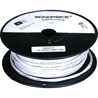 Monoprice 100ft 16AWG CL2 Rated 2-Conductor Loud Speaker Cable (For In-Wall Installation)