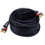 Monoprice 35ft Premium 2 RCA Plug/2 RCA Plug M/M 22AWG Cable - Black