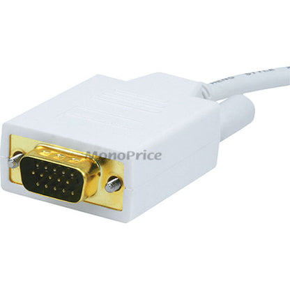 Monoprice 6ft 32AWG Mini DisplayPort to VGA Cable - White