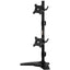 Amer Mounts Stand Based Vertical Dual Monitor Mount for two 15