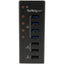 StarTech.com 4 Port USB 3.0 Hub plus 3 Dedicated USB Charging Ports (2 x 1A & 1 x 2A) - 5Gbps - Wall Mountable Metal Enclosure