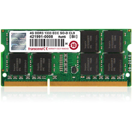 4GB DDR3 1333 ECC-SODIMM 2RX8  