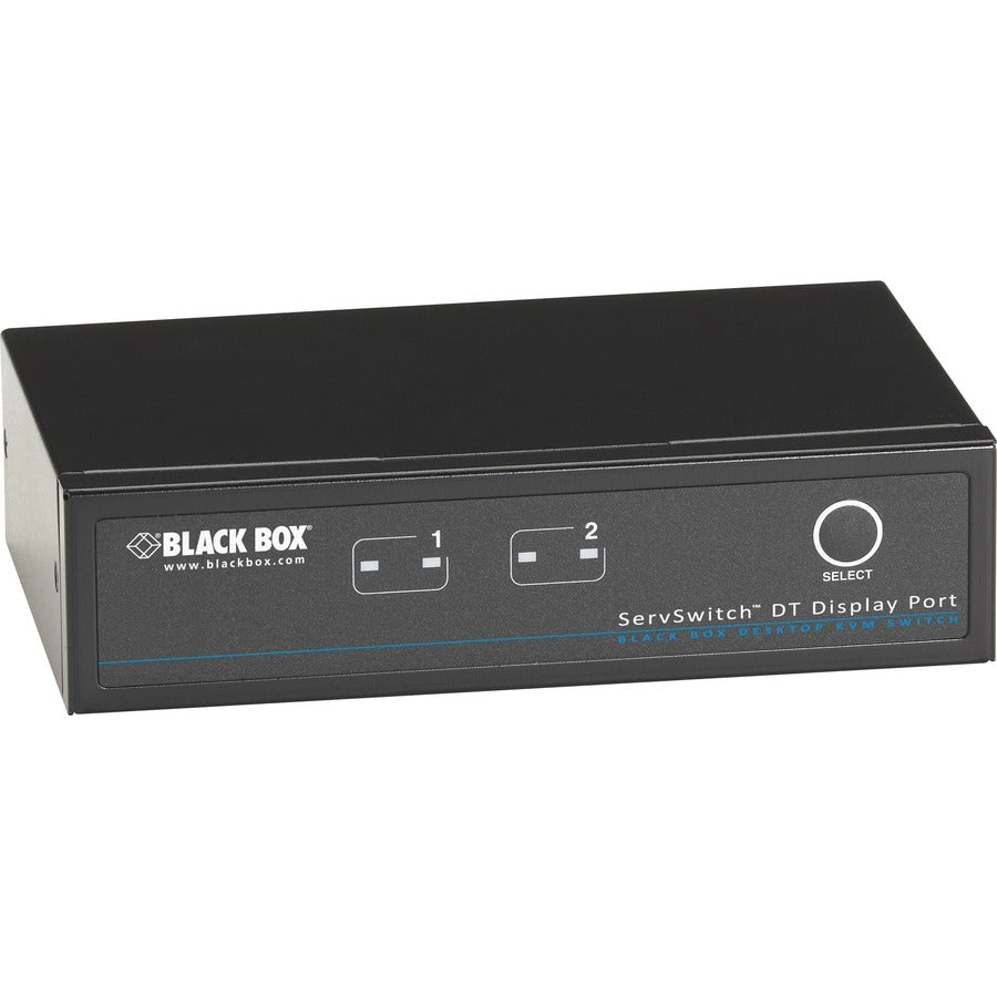 Black Box ServSwitch KVM Switch DT DisplayPort with USB and Audio 2-Port