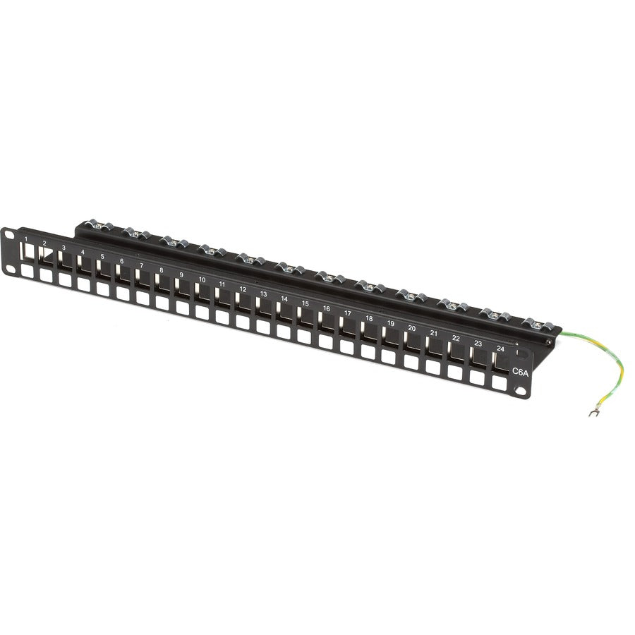 Black Box CAT6A Patch Panel - 1U 24-Port