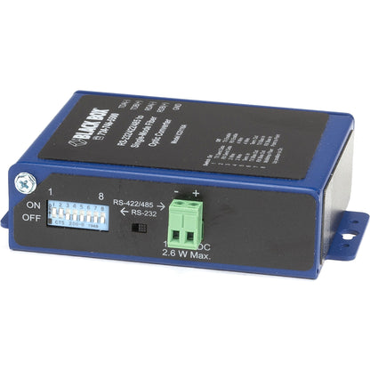 Black Box Industrial Opto-Isolated Serial to Fiber Single-Mode SC Converter