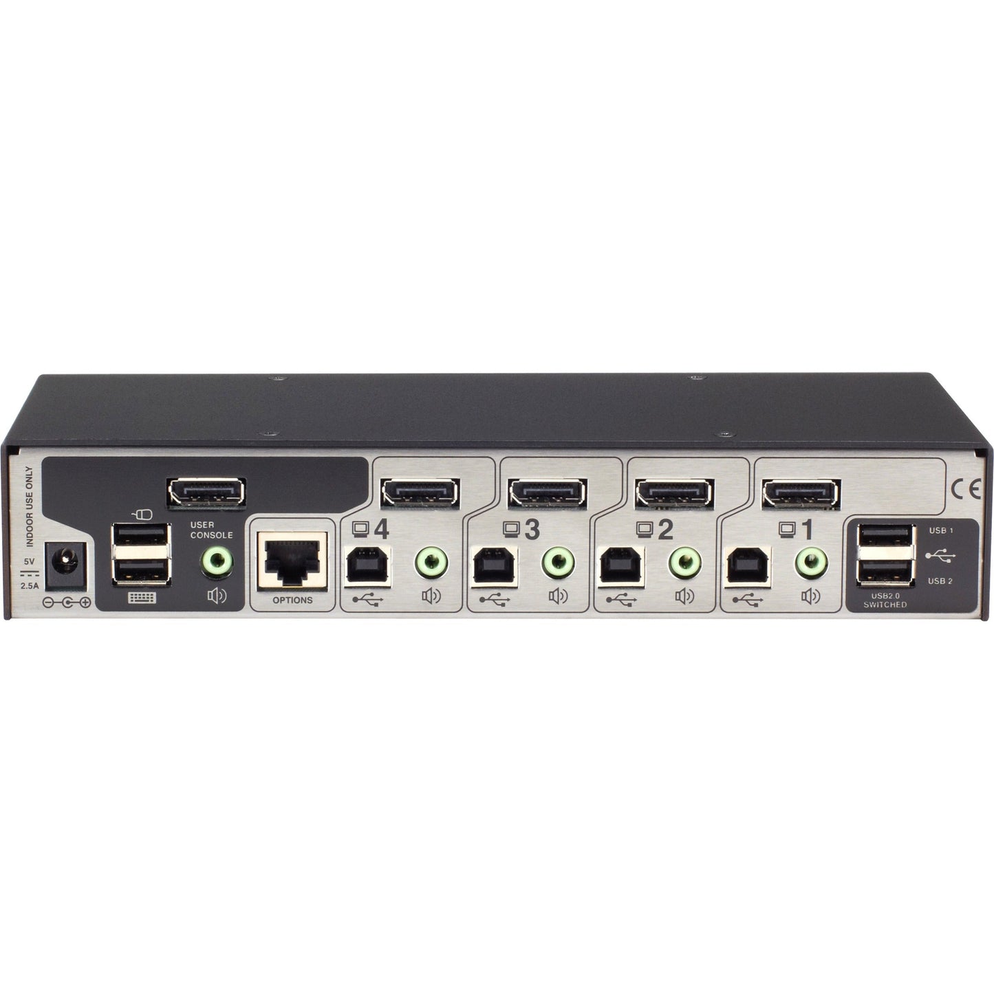 Black Box ServSwitch Wizard DP USB DisplayPort 4-Port