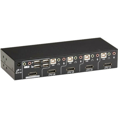 Black Box ServSwitch DT KVM Switch DisplayPort with USB and Audio 4-Port