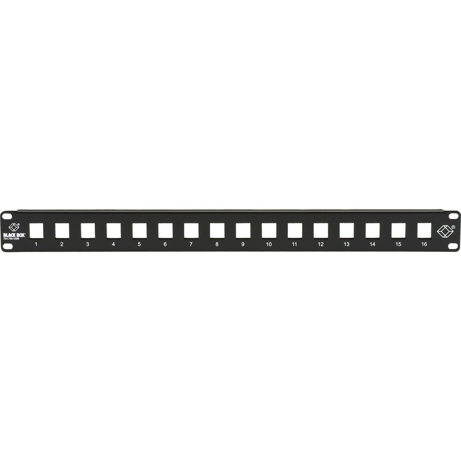 Black Box Multimedia Patch Panel - 1U 16-Port