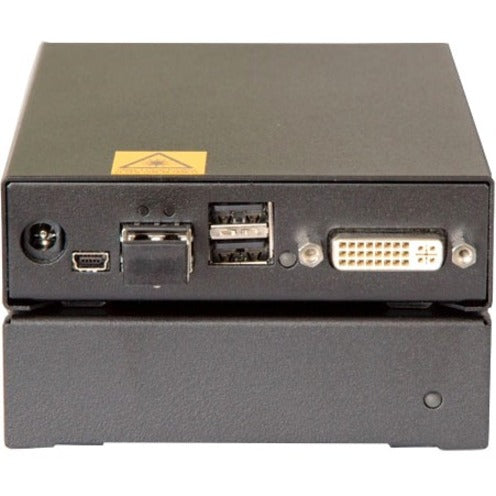 Black Box DKM Compact KVM Extender Receiver - DVI-D (2) USB HID Single-Mode Fiber