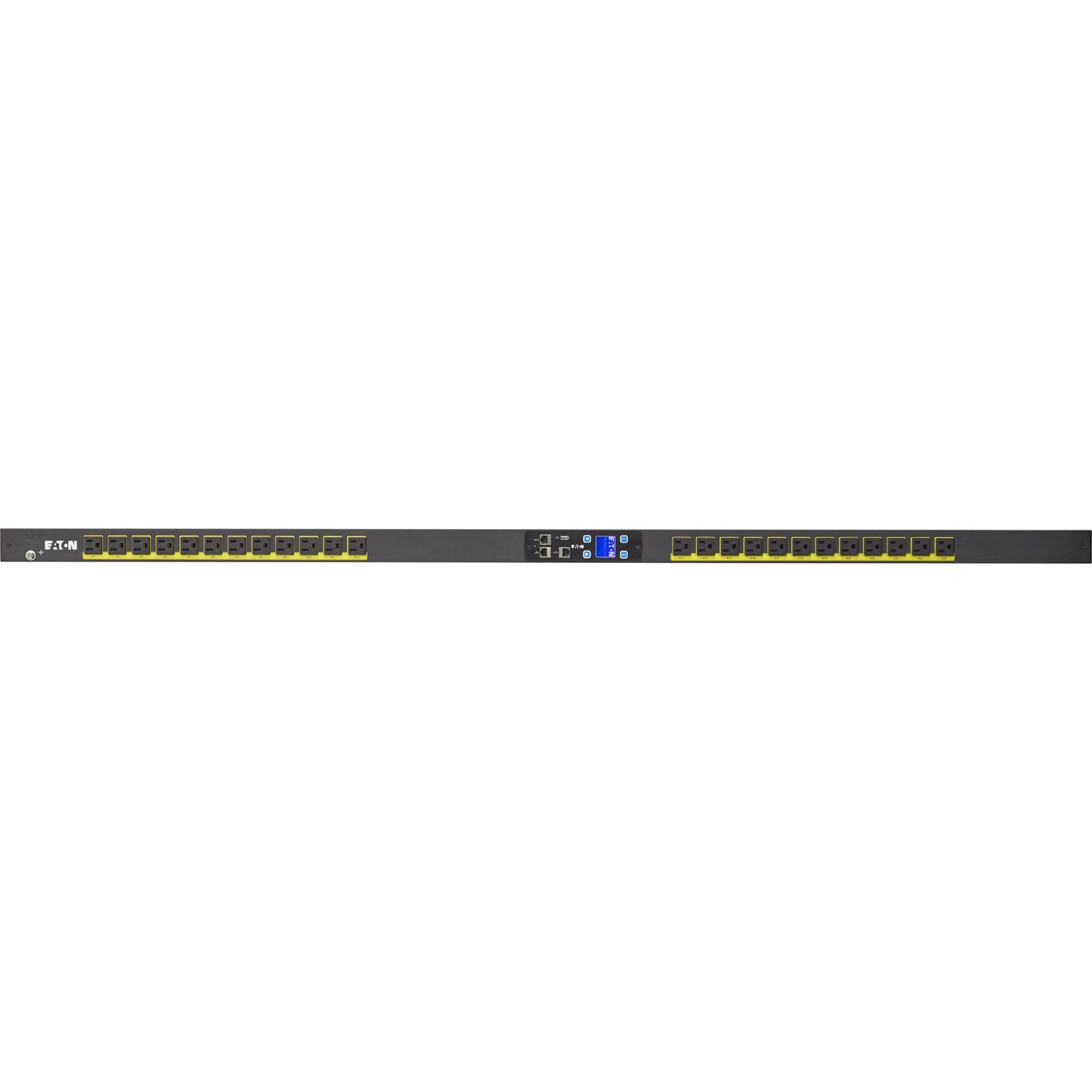 Eaton Metered Input rack PDU 0U 5-15P input 1.44 kW max 120V 12A 10 ft cord Single-phase Outlets: (24) 5-15R