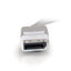 C2G 6ft Mini DisplayPort to DisplayPort Adapter Cable M/M - White