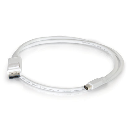 C2G 6ft Mini DisplayPort to DisplayPort Adapter Cable M/M - White